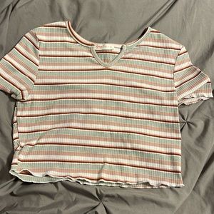 stripped crop top